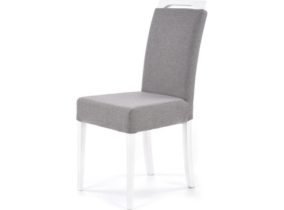 Jídelní židle KELLY - šedá / bílá
