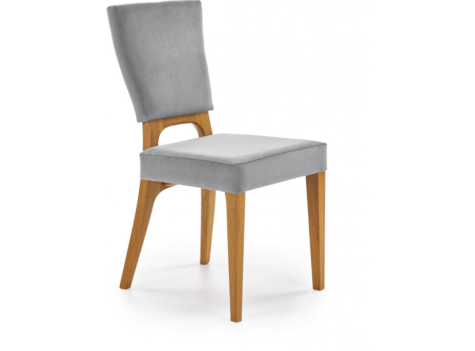 Jídelní židle VENDY - dub medový / šedá
