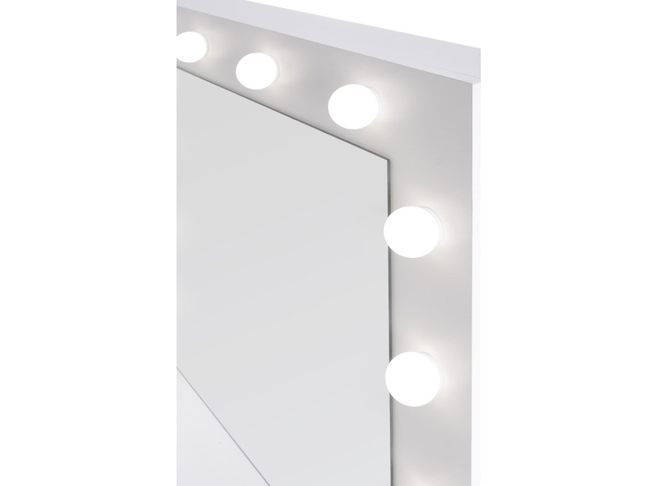 Toaletní stolek SUPERSTAR s LED osvětlením - bílý