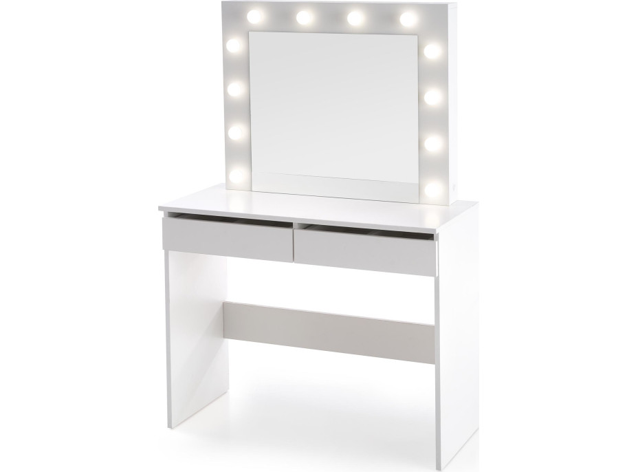 Toaletní stolek SUPERSTAR s LED osvětlením - bílý