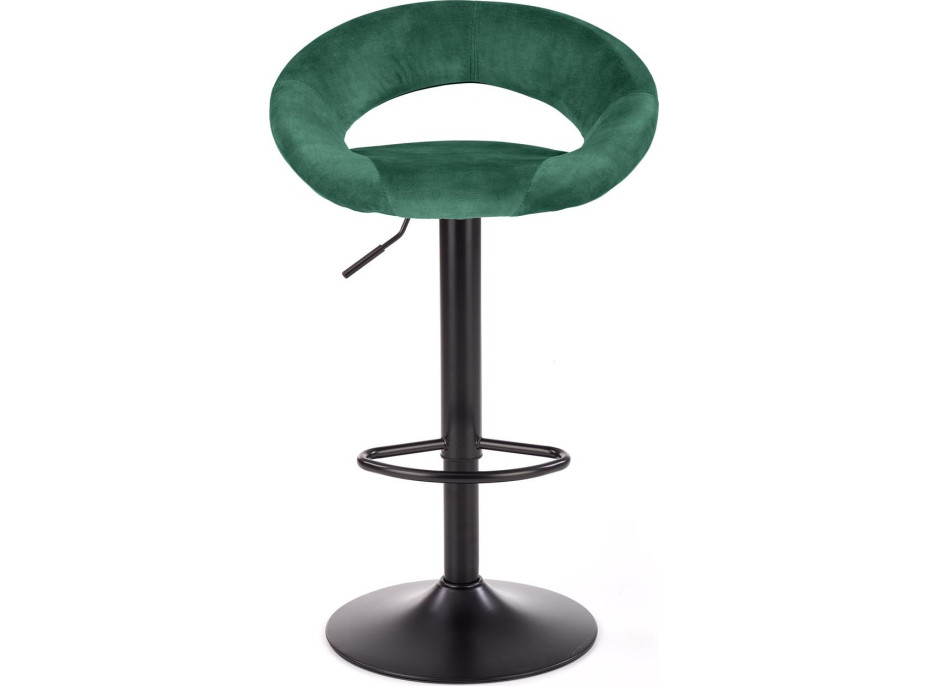 Barová židle AMÁLKA - zelená - výškově nastavitelná