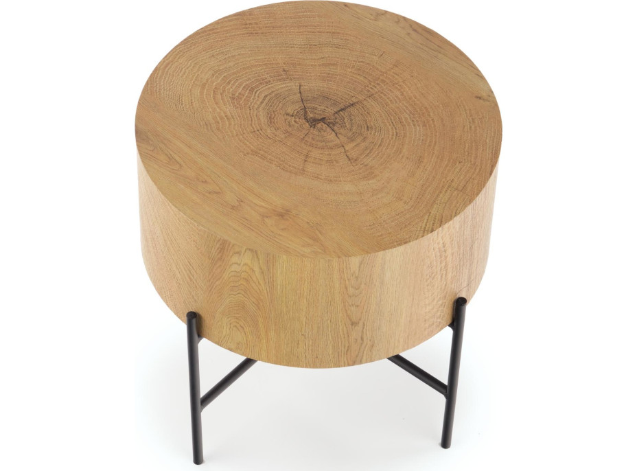 Konferenční stolek BRANDON - přírodní dub/černý