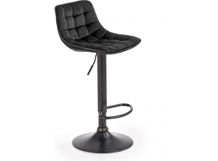 Barová židle DÁŠENKA - černá - výškově nastavitelná