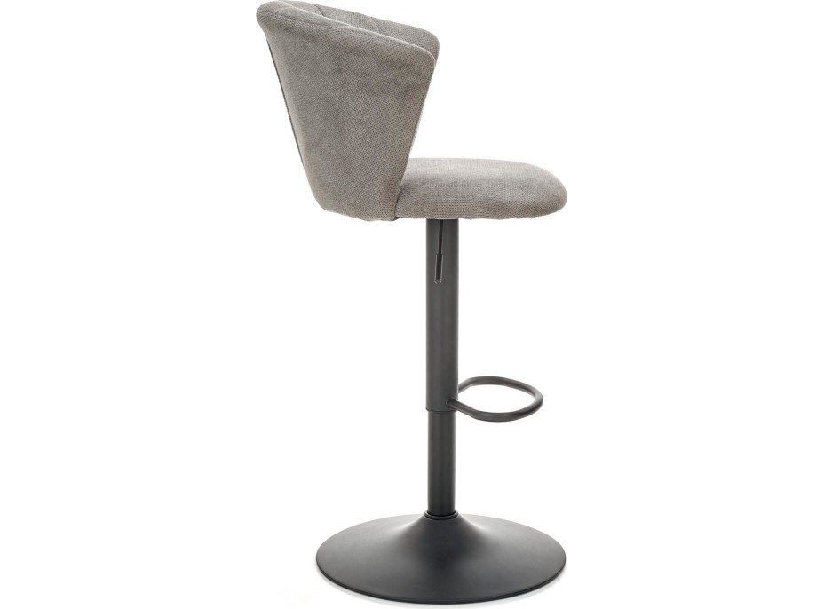 Barová židle ŠIMON - šedá - výškově nastavitelná