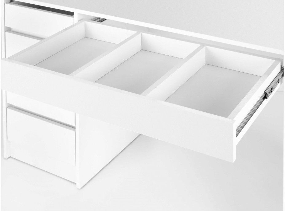 Toaletní stolek SUPERSTAR XL s LED osvětlením - bílý