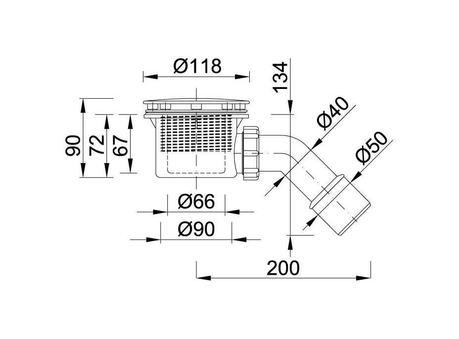 Vaničkový sifon STY-401-F a STY-401-K