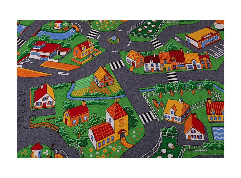 Dětský koberec VESNIČKA, 100x250 cm