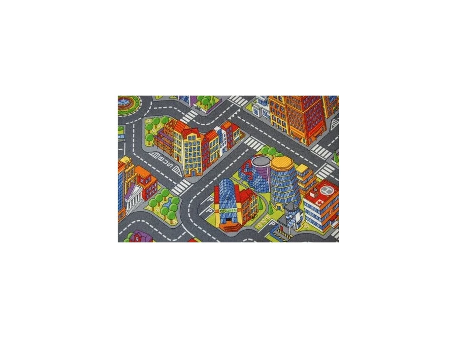 Dětský koberec ULIČKY BIG CITY šedé
